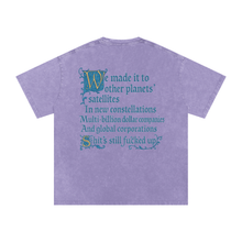 Load image into Gallery viewer, DisNye — Global Corporation Series Vol. 3 (light purple) Acid Wash Oversize T-Shirt