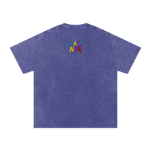 Load image into Gallery viewer, Most Underrated Tee (Vol. 1) Acid Wash Oversize style (Dark Purple)