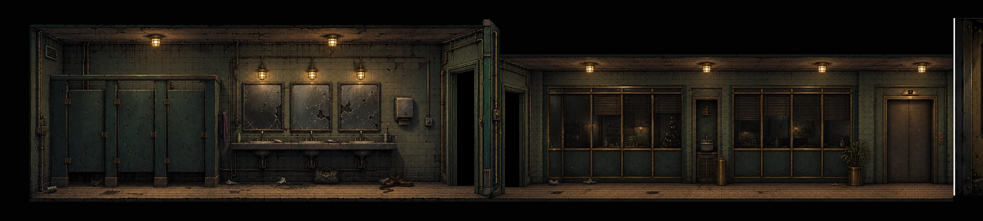 Existing Nye Hard tower level artwork.